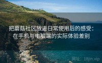 把蘑菇社区放进日常使用后的感受：在手机与电脑端的实际体验差别