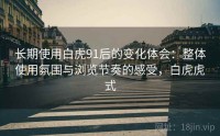 长期使用白虎91后的变化体会：整体使用氛围与浏览节奏的感受，白虎虎式