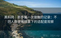 黑料网｜新手第一次接触的记录：不同人群使用场景下的适配度观察