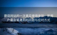 蘑菇网站的一次真实使用体验：新用户最容易遇到的问题与应对方式