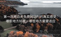 第一次用白虎免费网站时的真实感受：哪些地方好用，哪些地方需要适应