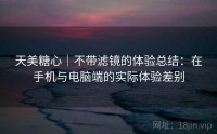 天美糖心｜不带滤镜的体验总结：在手机与电脑端的实际体验差别