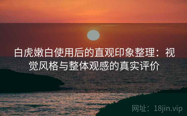 白虎嫩白使用后的直观印象整理：视觉风格与整体观感的真实评价