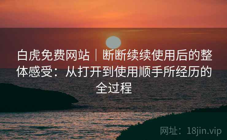 白虎免费网站｜断断续续使用后的整体感受：从打开到使用顺手所经历的全过程