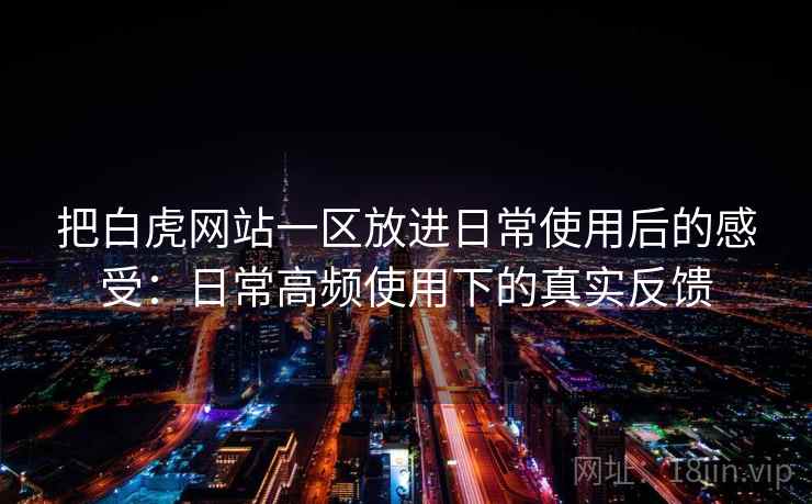 把白虎网站一区放进日常使用后的感受：日常高频使用下的真实反馈